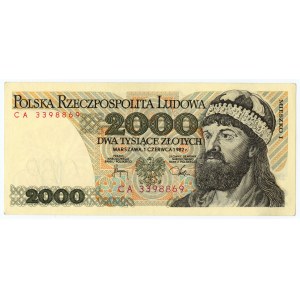 2.000 Zloty 1982 - Serie CA