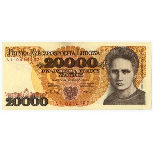 20 000 zlotých 1989 - séria AL