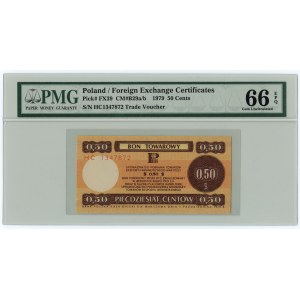 PEWEX - 50 centów 1979 - seria HC - PMG 66 EPQ