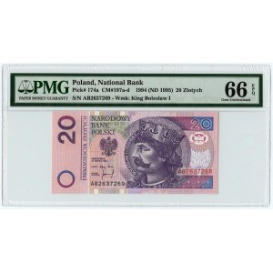 20 Zloty 1994 - Serie AB - PMG 66 EPQ