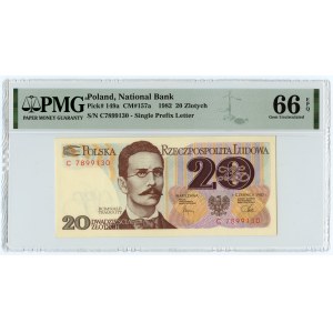 20 złotych 1982 - seria C - PMG 66 EPQ