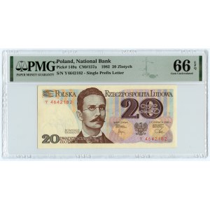 20 złotych 1982 - seria Y - PMG 66 EPQ