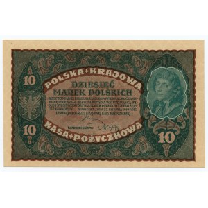 10 poľských mariek 1919 - II séria DB