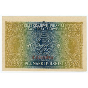 1/2 poľská značka 1916 - generálna séria A