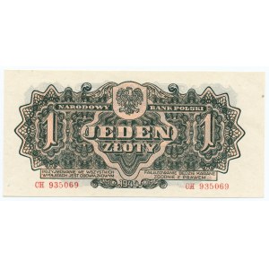1 złoty 1944 - obowiązkowym - seria CH