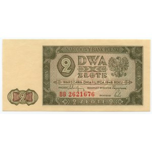 2 złote 1948 - seria BB - banknot z kolekcji Lucow