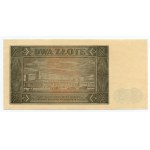 2 Zloty 1948 - BB-Serie - Banknote aus der Sammlung Lucow