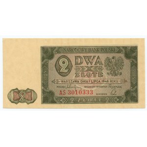 2 złote 1948 - seria AS
