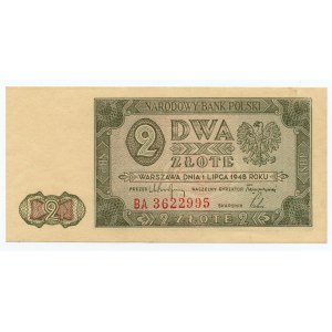 2 złote 1948 - seria BA