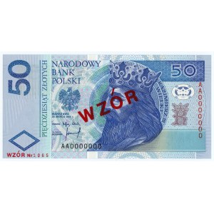 50 złotych 1994 - AA 0000000 - WZÓR Nr 1065