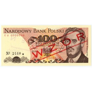 100 złotych 1979 - EU 0000000 - WZÓR/SPECIMEN No 2440*