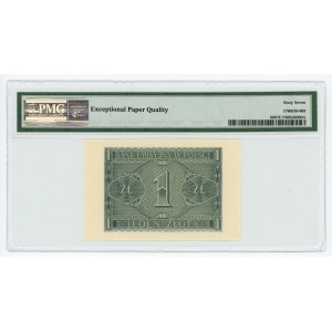 1 złoty 1941 - seria BD - PMG 67 EPQ - 2-ga max nota