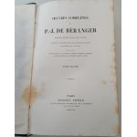 BERANGER OEUVRES COMPLETES DE P.-J.DE PONIATOWSKI