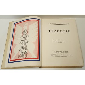 PILARS DE PILAR Ladislas - TRAGEDIE Wyd.1937