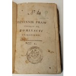 DZIENNIK PRAW Nr.1 1810 USTAWA KONSTYTUCYJNA XIĘSTWA WARSZAWSKIEGO