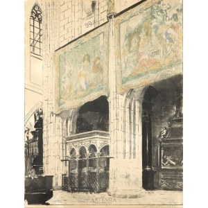 Leon Wyczółkowski (1852-1936), Arras in Wawel Cathedral II , 1921