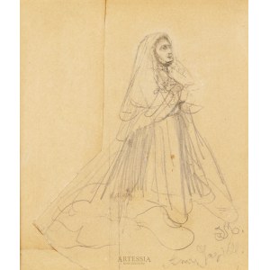 Jan Matejko (1838-1893), Anna Jagiellonka - Character sketch
