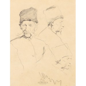 Leon Wyczółkowski (1852-1936), Portraitstudien eines Bauern