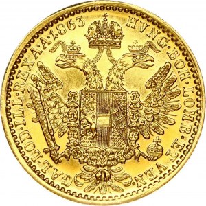 Austria Ducat 1863 A