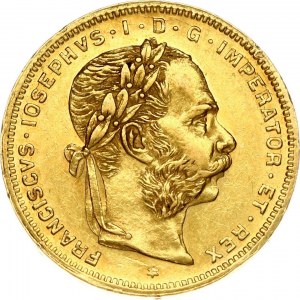 Austria 8 Florins - 20 Francs 1881