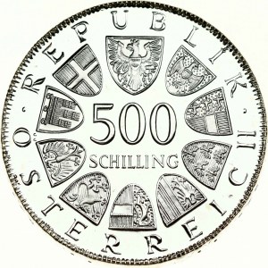 Austria 500 Schilling 1980 Bicentennial - Death of Maria Theresia