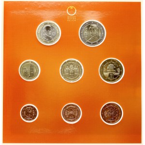 Austria 1 Euro Cent - 2 Euro 2008 Set Lot of 8 Coins