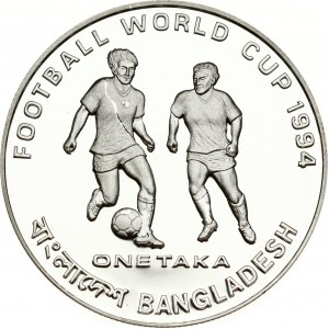 Bangladesh 1 Taka 1993 World Cup Soccer