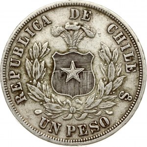 Chile 1 Peso 1867 So