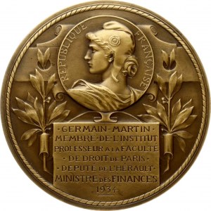 Medal 1934 Germain Martin