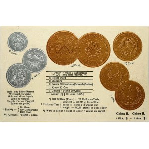 Postcard with Coins of China II