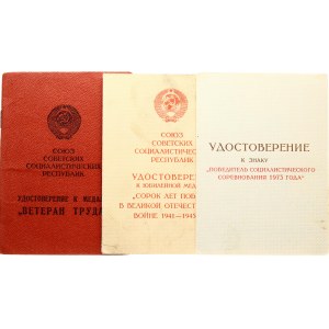 USSR Medals with documents