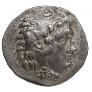 tetradrachma 175-125 pne, Aw: Głowa Aleksandra nakryta ...