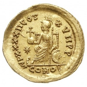 solidus 441-450, Konstantynopol, Aw: Popiersie cesarza ...
