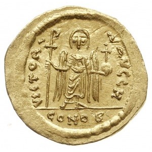 solidus 603 - 607, Konstantynopol, Aw: Popiersie cesarz...