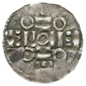 naśladownictwo denara typu kolońskiego, 1020-1025, Aw: ...