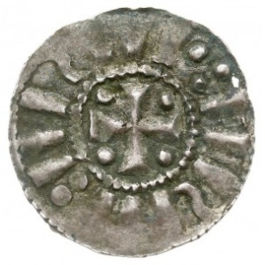 naśladownictwo denara typu kolońskiego, 1020-1025, Aw: ...
