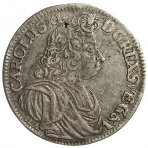 2/3 talara (gulden) 1690, Szczecin, odmiana napisu CARO...