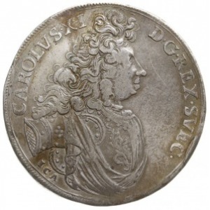 2/3 talara (gulden), 1697, Szczecin, srebro 17.28 g, AA...