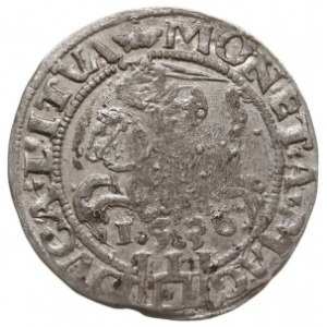 grosz 1536, Wilno, odmiana z litera F pod Pogonią, Ivan...