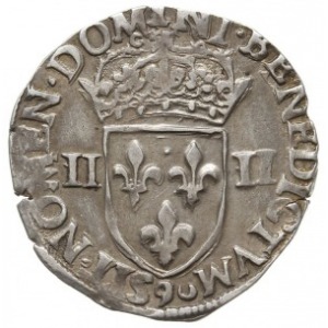 1/4 ecu 1579, Rennes, Duplessy 1133, moneta z aukcji WC...