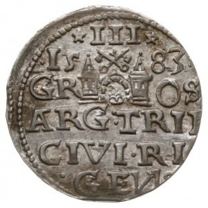 trojak 1583, Ryga, Iger R.83.1.e (R1), Gerbaszewski 9, ...