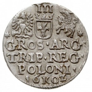trojak 1602, Kraków, odmiana z cyfrą 2 jako Z, Iger K.0...