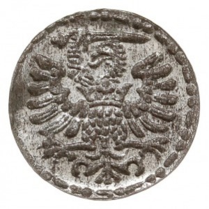 denar 1596, Gdańsk, małe cyfry daty, CNG 145.VII, piękn...
