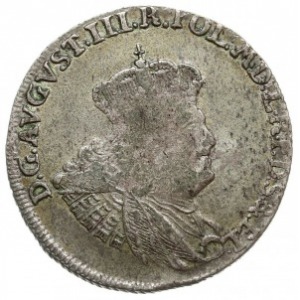 30 groszy (złotówka) 1762, Gdańsk, odmiana z mniejszym ...