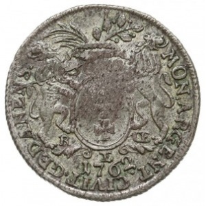 30 groszy (złotówka) 1762, Gdańsk, odmiana z mniejszym ...