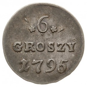 6 groszy 1795, Warszawa, Plage 212, ładne