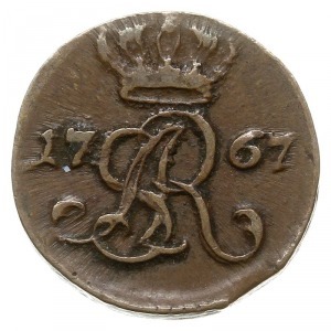 szeląg 1767 G, Kraków, Plage-miedź 1, ładny