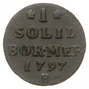 szeląg 1797 B, Wrocław, Plage 17, v.Schrötter 217, ciem...
