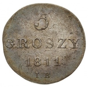 5 groszy 1811 IB, Warszawa, Plage 96, moneta wybita na ...