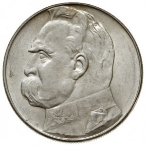 10 złotych 1938, Warszawa, Józef Piłsudski, Parchimowic...